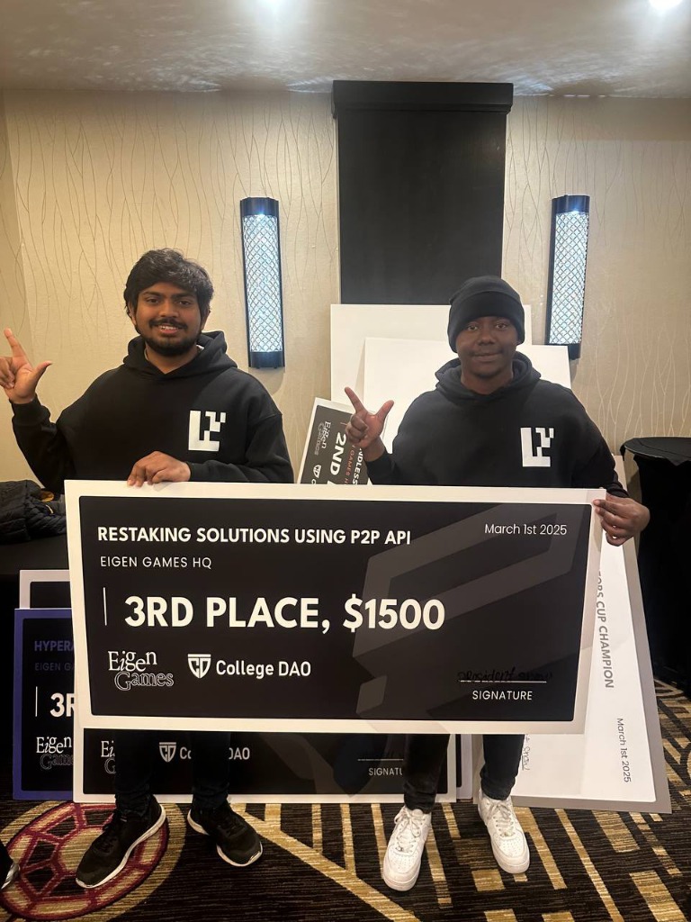 Hackathon winners